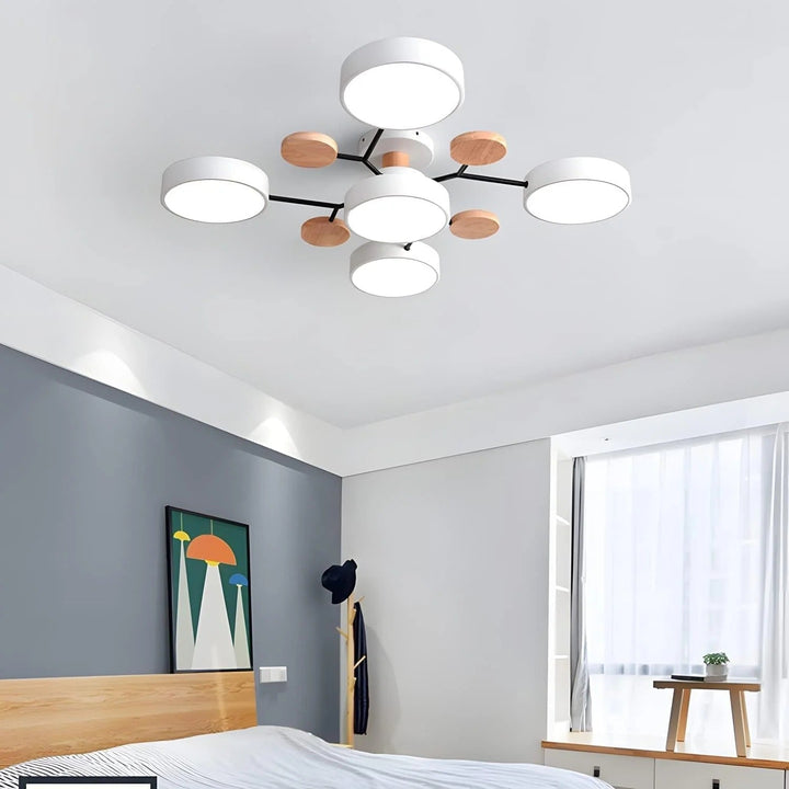Moderne LED-Deckenleuchte, flachemontering