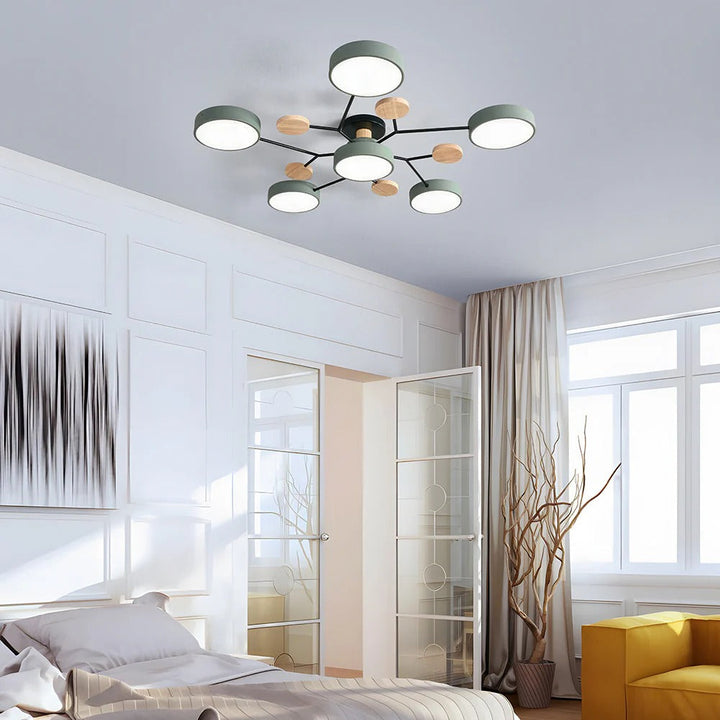 Moderne LED-Deckenleuchte, flachemontering