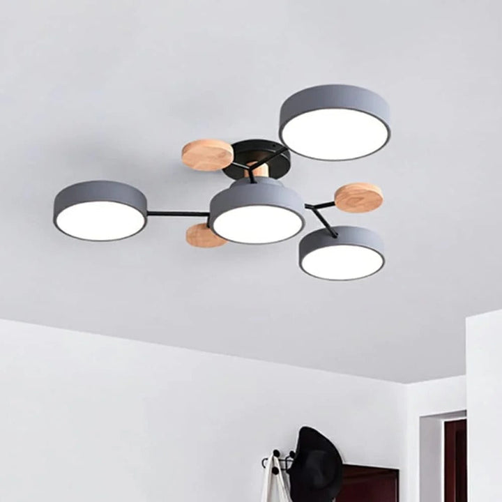 Moderne LED-Deckenleuchte, flachemontering