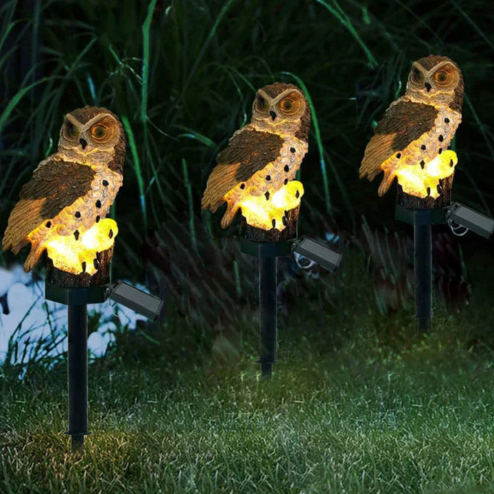 Skanto | Solkraftet Ugle Hage Lampe - OwlGlow