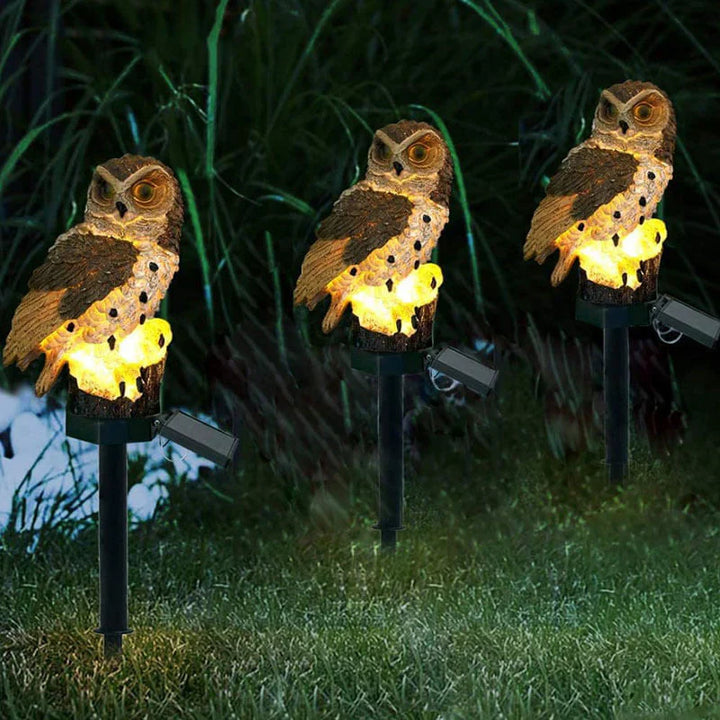 Skanto | Ugle Hage Lampe på Solenergi - OwlGlow