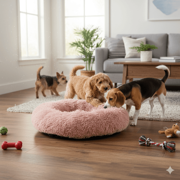 Skanto | SLUMBERPAWS SENG – Beroligende Hundeseng for Dyp, Hvilefull Søvn