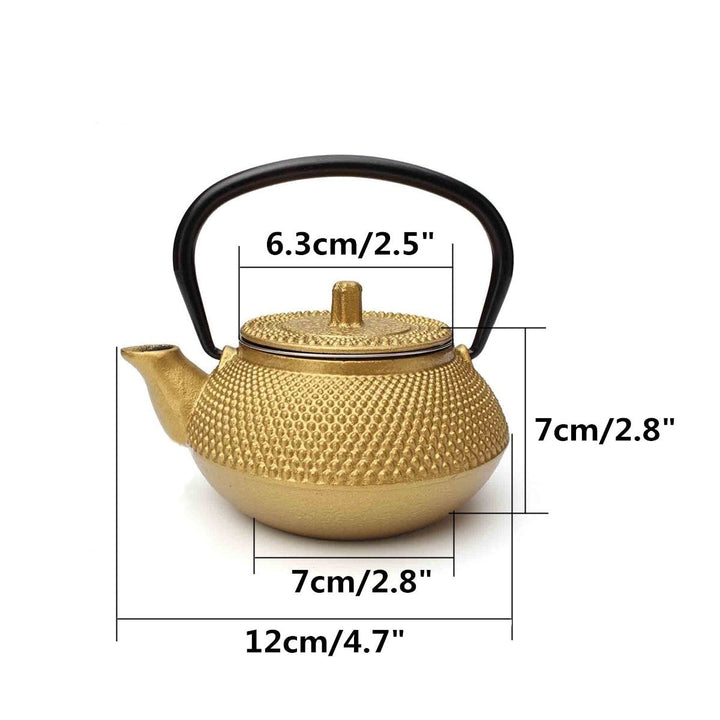 Liten 2oz støpejern tepotte kjele med sil blomst tekjele | Skanto