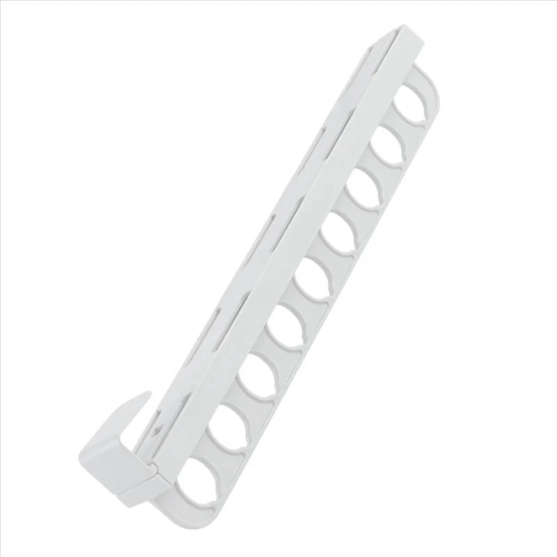 Skanto | SmartGlide Utrekksstativ – Plassbesparende Klessorganisator for Bukser, Skjerf, Slips – Lett Glidende System – Stilrent og Moderne Design