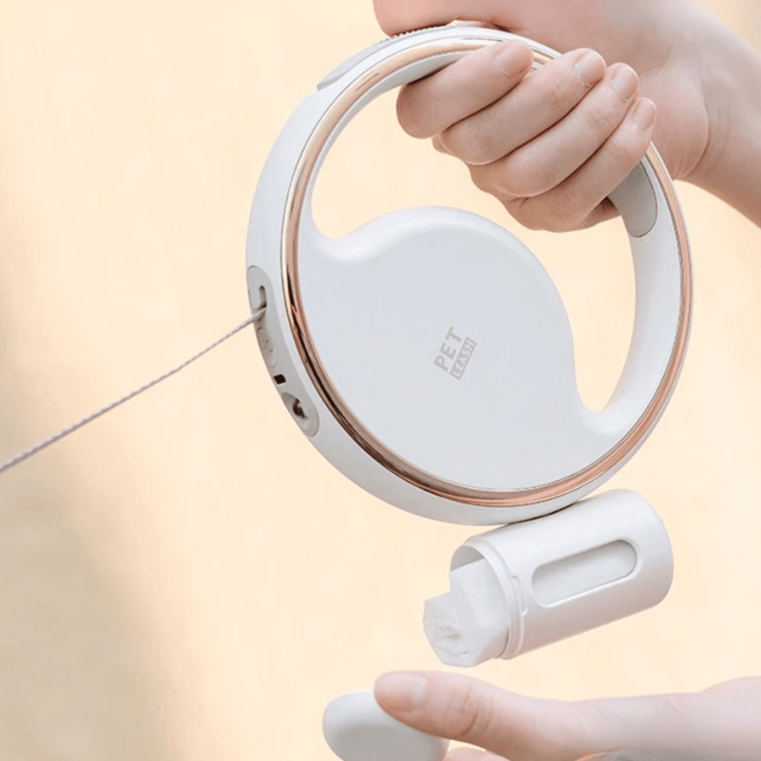 Skanto | SmartLead – Automatisk hundebånd med LED-lampe og poseholder