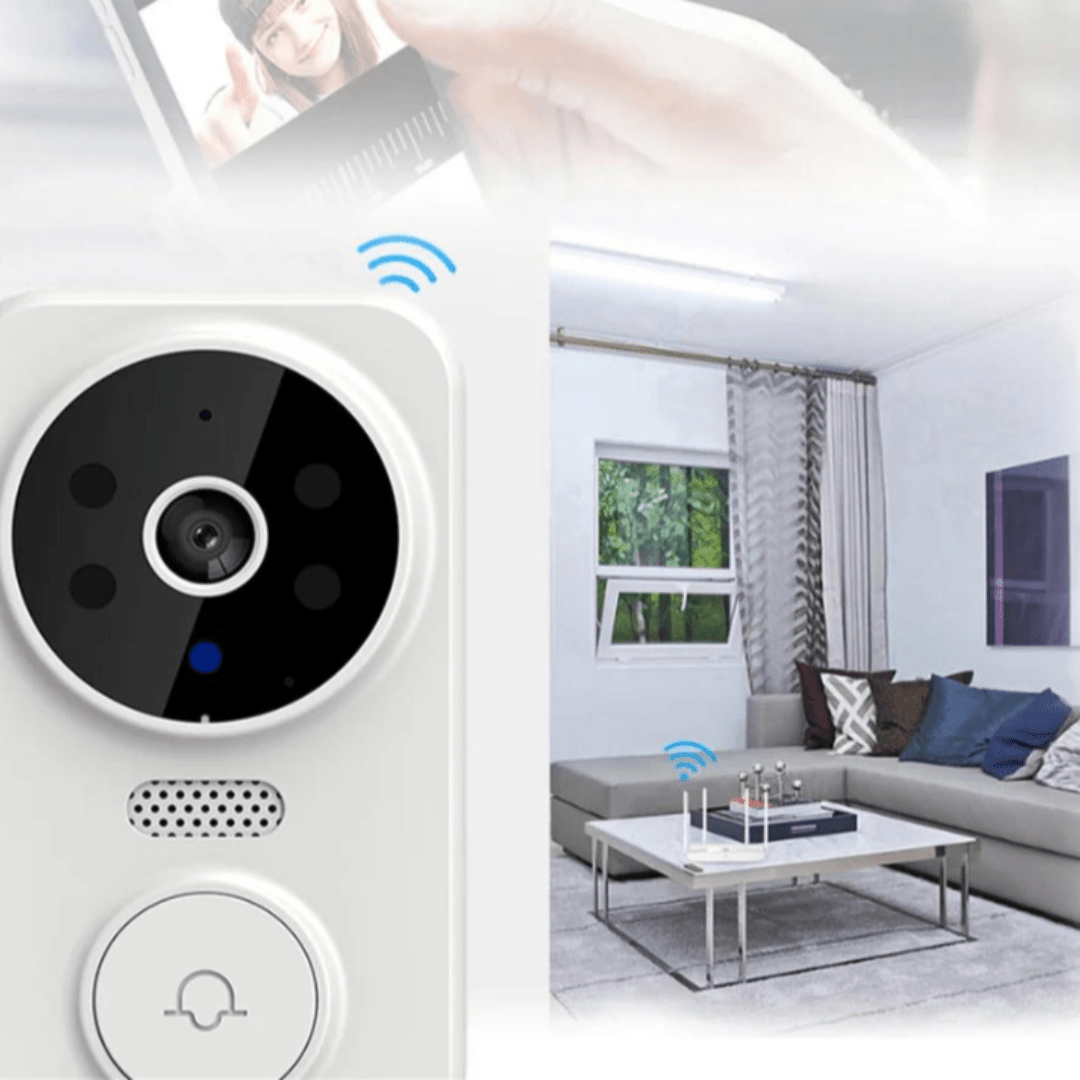 Skanto | SmartView Dørklokke – Intelligent Dørklokke med HD-kamera og Bevegelsessensor