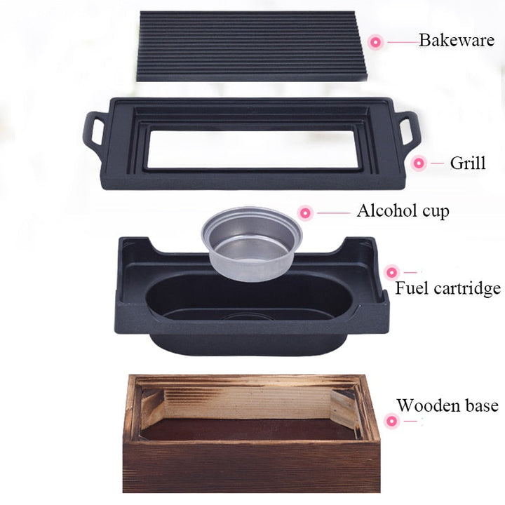 Røykfri Bærbar Grill Kull Husstand Non-stick BBQ | Skanto