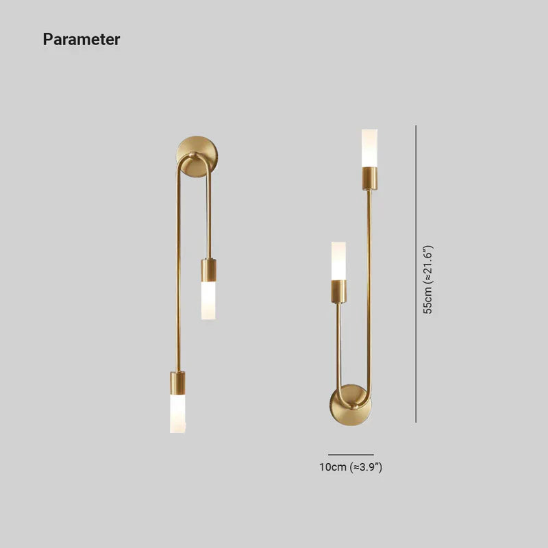 Skanto | Vegglampe Gull LED Moderne Sengelampe