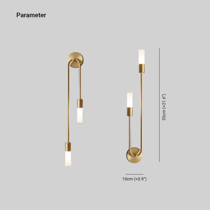 Skanto | Vegglampe Gull LED Moderne Sengelampe
