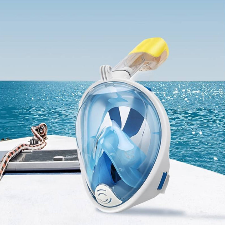 Snorkelmaske for barn og voksne med snorkel og 180-graders synlighet | Skanto
