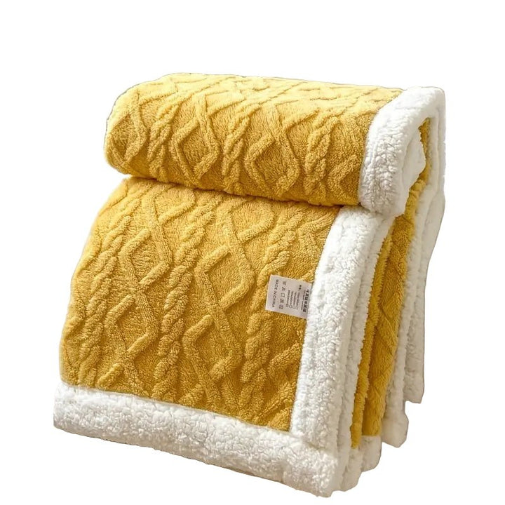 Skanto | SHERPLY – Vendbar Sherpa Fleece Teppes for Året Rundt Komfort