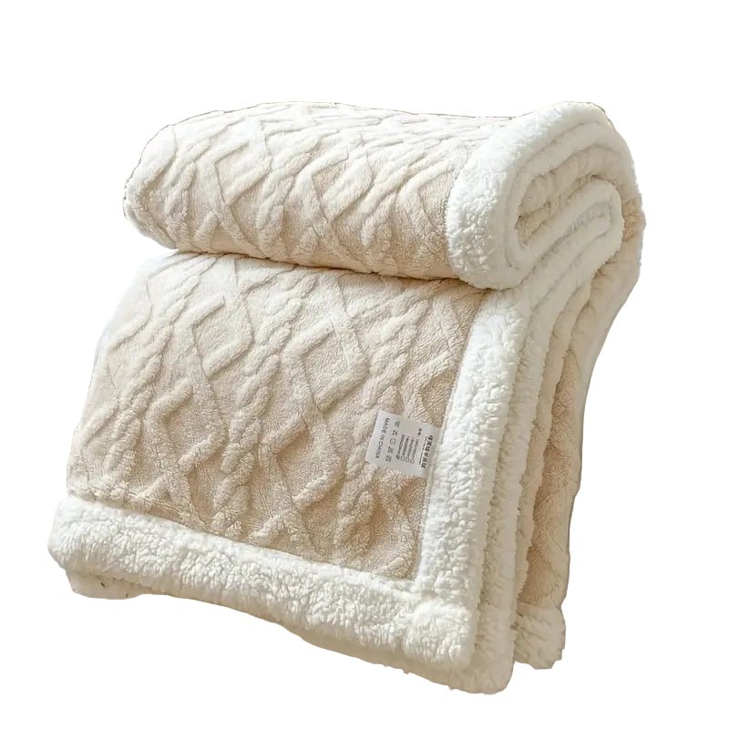 Skanto | SHERPLY – Vendbar Sherpa Fleece Teppes for Året Rundt Komfort