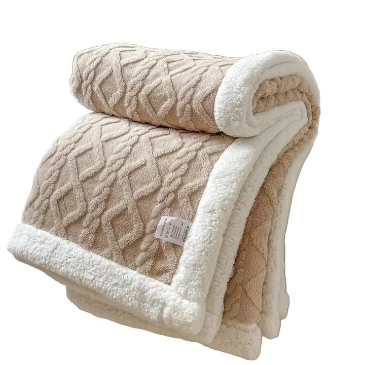 Skanto | SHERPLY – Vendbar Sherpa Fleece Teppes for Året Rundt Komfort
