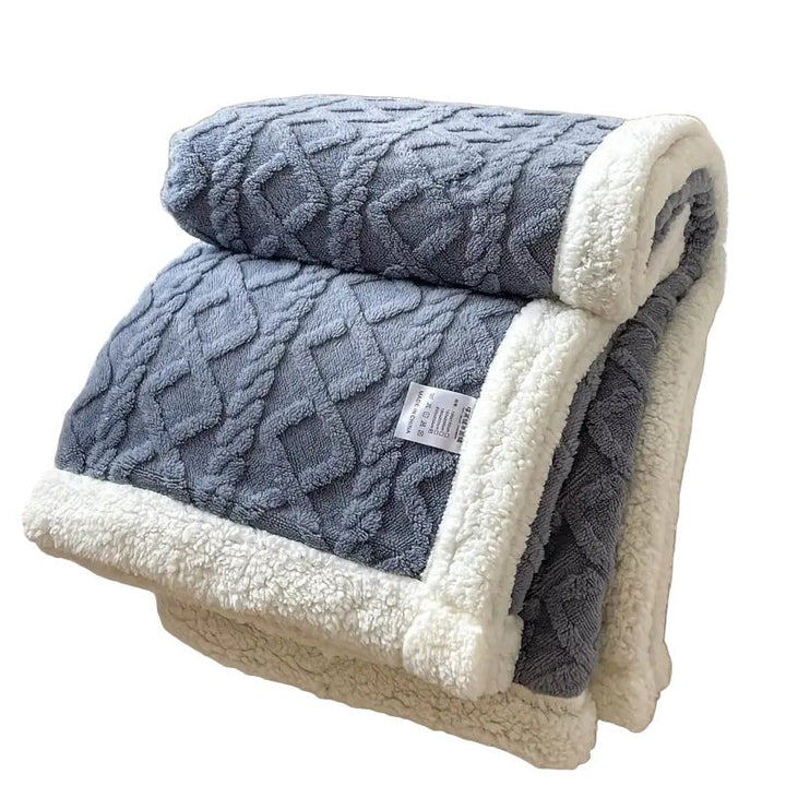 Skanto | SHERPLY – Vendbar Sherpa Fleece Teppes for Året Rundt Komfort