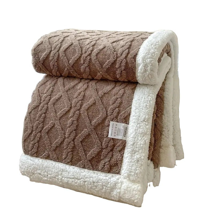 Skanto | SHERPLY – Vendbar Sherpa Fleece Teppes for Året Rundt Komfort