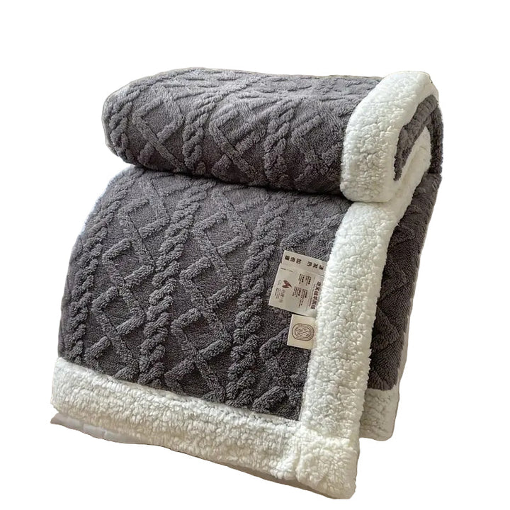 Skanto | SHERPLY – Vendbar Sherpa Fleece Teppes for Året Rundt Komfort