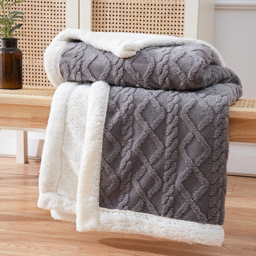 Skanto | SHERPLY – Vendbar Sherpa Fleece Teppes for Året Rundt Komfort