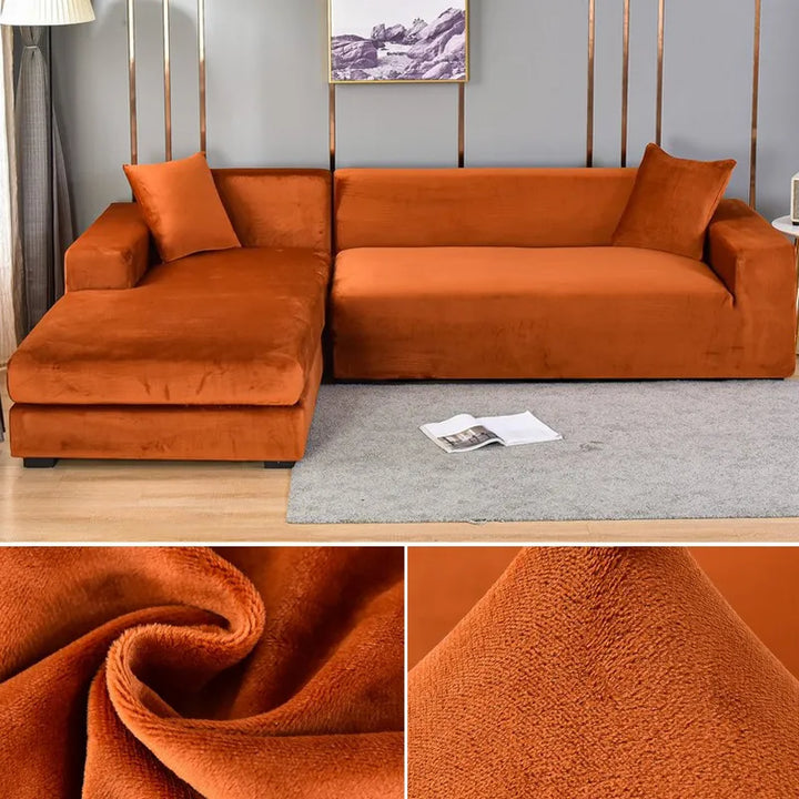 Skanto | Sofa Deksel Fløyel Stretch Vaskbar Beskytter