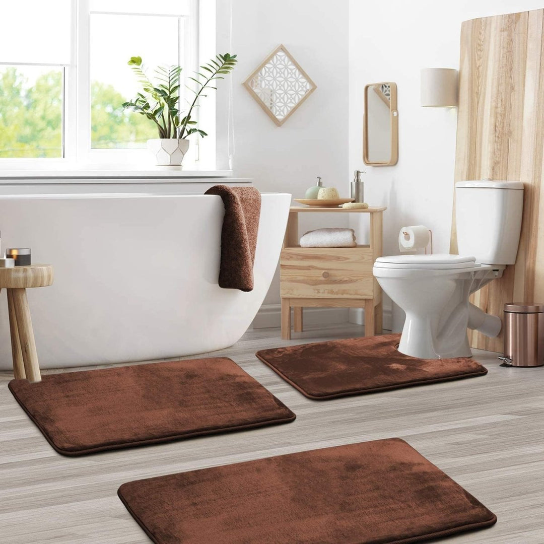 Skanto | SoftStep Luxe – Memory Foam Badmatte 3-delers Sett