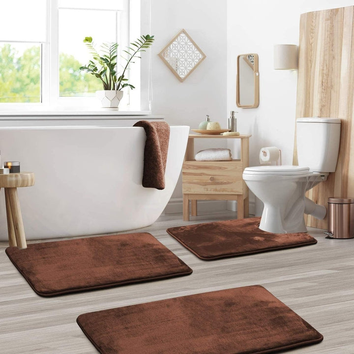 SoftStep Luxe – 3-teiliges Set Badematten aus Memory-Schaum