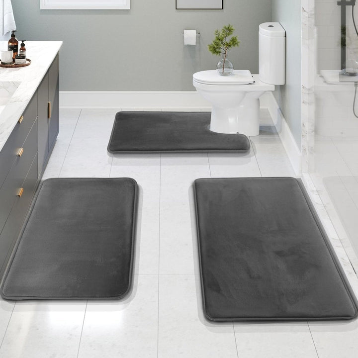 SoftStep Luxe – 3-teiliges Set Badematten aus Memory-Schaum