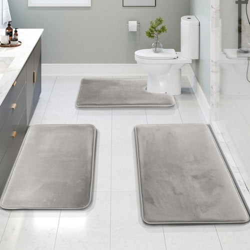 SoftStep Luxe – 3-teiliges Set Badematten aus Memory-Schaum