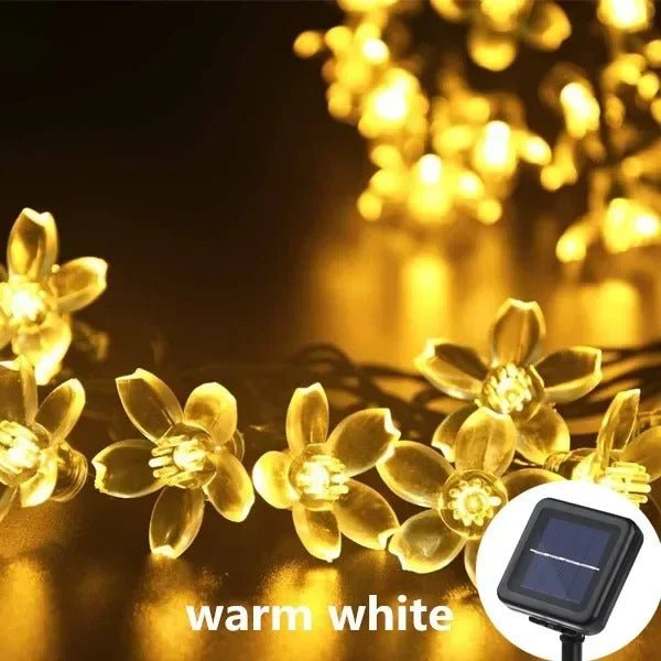 Skanto | Solar Honey Bee String Lights - Vanntette lys for hage, jul, bryllup, fest utendørs belysning
