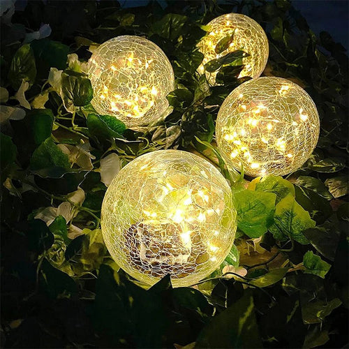 Solar Sprukket Glass Globus Skanto