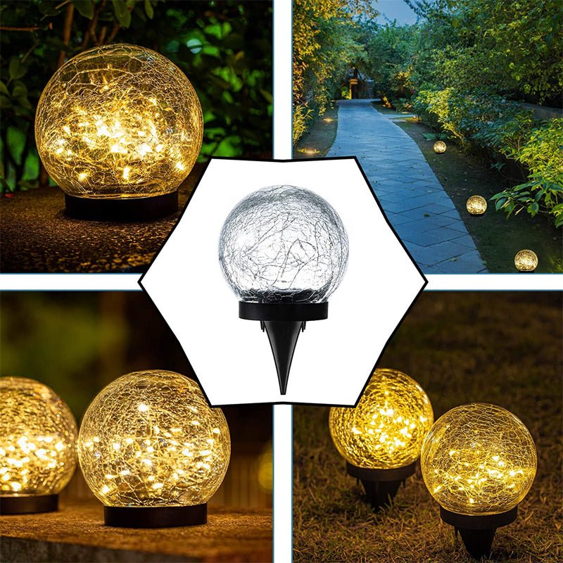 Solar Sprukket Glass Globus Skanto
