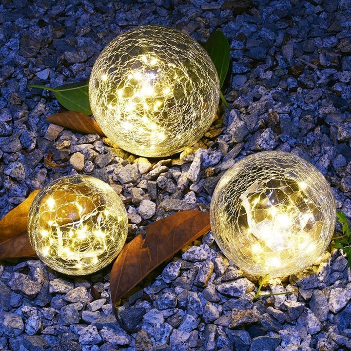 Solar Sprukket Glass Globus Skanto