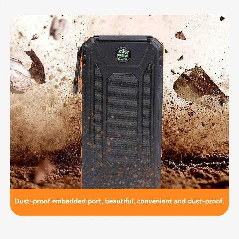 Skanto | Solenergi Power Bank med Lommelykt - SolarCharge Pro