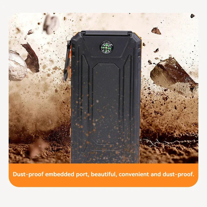 Skanto | Solenergi Power Bank med Lommelykt - SolarCharge Pro