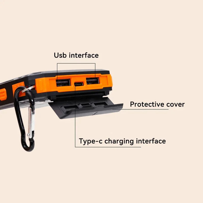 Skanto | Solenergi Power Bank med Lommelykt - SolarCharge Pro
