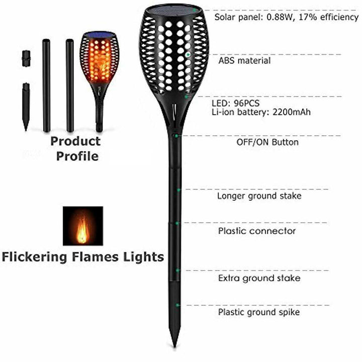 Skanto | LED Flammer Sollys