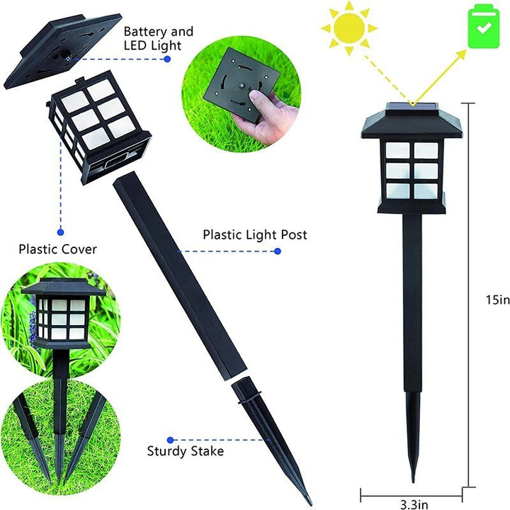 Solcelle LED Sti Lanterns Skanto