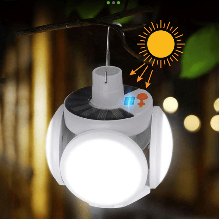 Skanto | SOLARGLOW Cube – Bærbar solcelle utendørslys med sammenleggbart design og lang batterilevetid