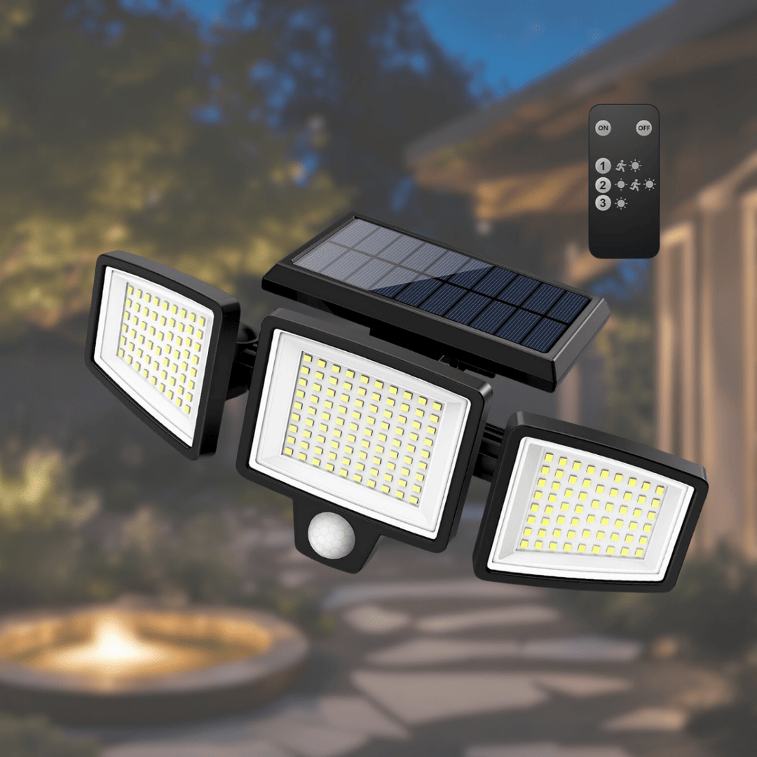 Skanto | SOLARGUARD – Solarsikkerhetslys med bevegelsessensor og fjernkontroll