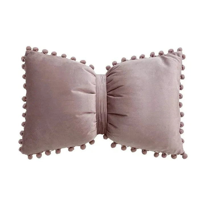 Solid Candy Colour Tasseled Cushion Cover Velvet 50x30cm | Skanto