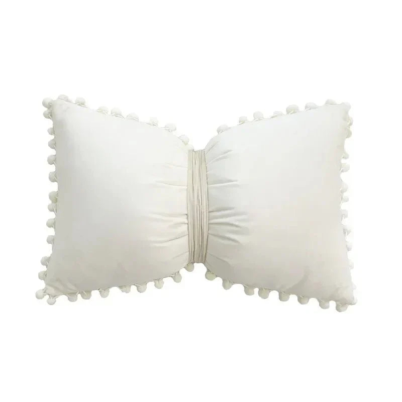 Solid Candy Colour Tasseled Cushion Cover Velvet 50x30cm | Skanto