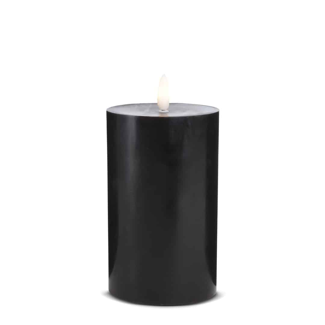 LED Stearinlys (1 stk) med realistisk 3D flamme 7,5 x 15 cm | Skanto