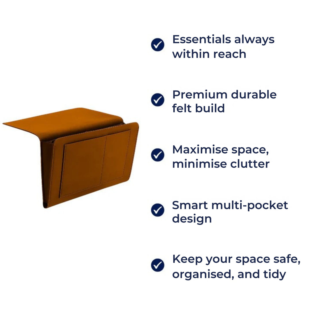 Essentials Within Reach – Tykk Filtdurabelt Materiale – Spar Plass Hold Orden & Nyt Nattkomfort Skanto