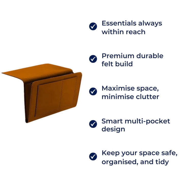 Essentials Within Reach – Tykk Filtdurabelt Materiale – Spar Plass Hold Orden & Nyt Nattkomfort Skanto