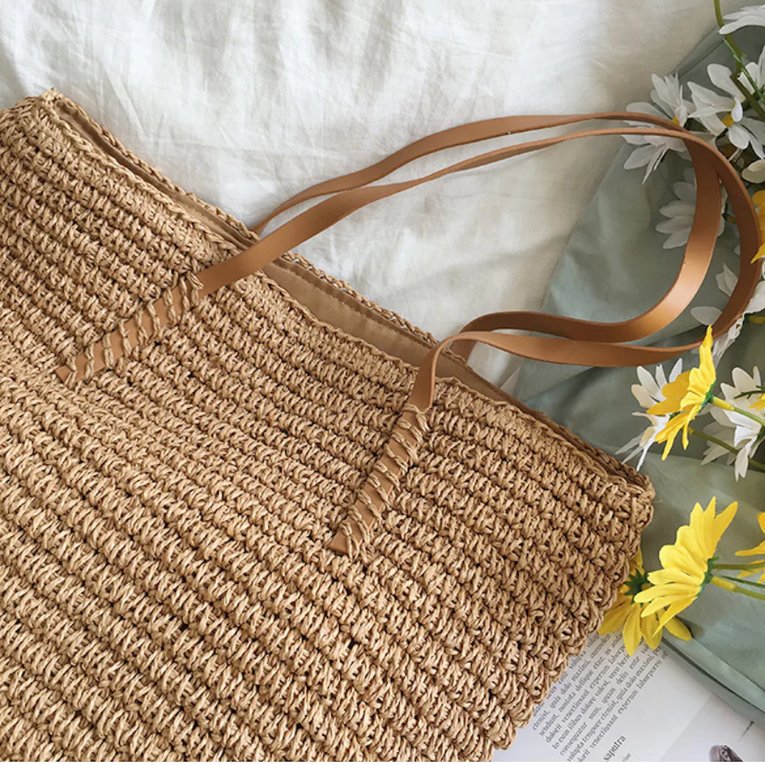 Skanto | Romslig håndveske med solid skulderrem - TerraWoven