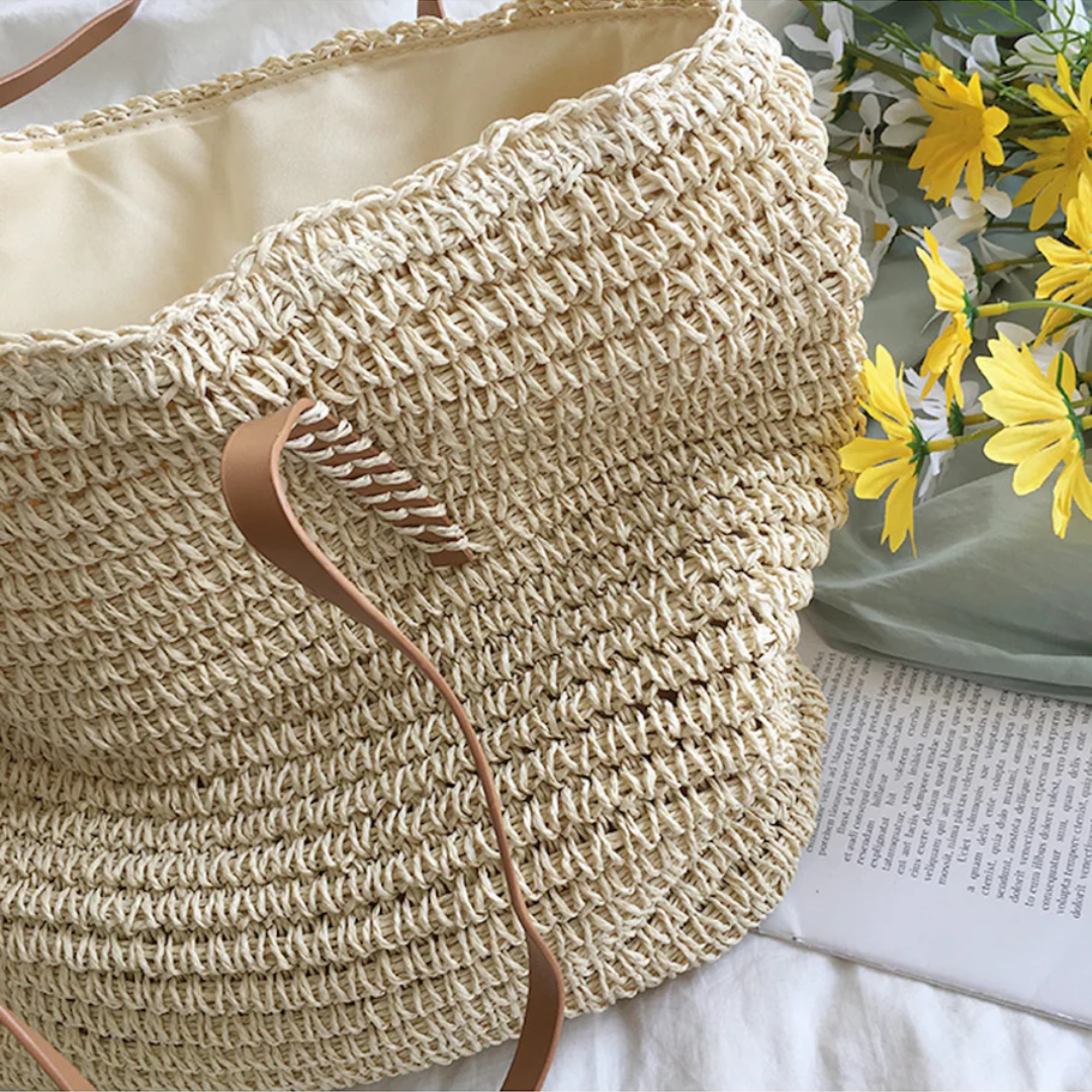 Skanto | Romslig håndveske med solid skulderrem - TerraWoven