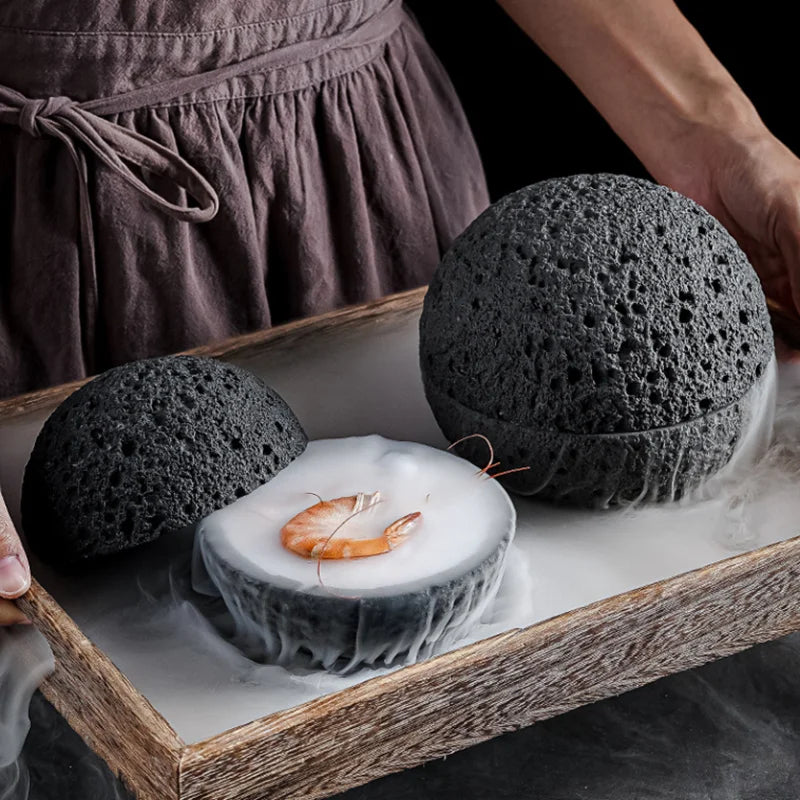 Spesial Lava Stein Planet Sashimi Sjømat Tørris Serveringsfat | Skanto