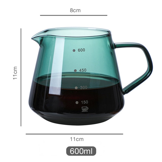 Specialized Coffeeware Kit Pour Over Coffee Glass Sharing Pot | Skanto