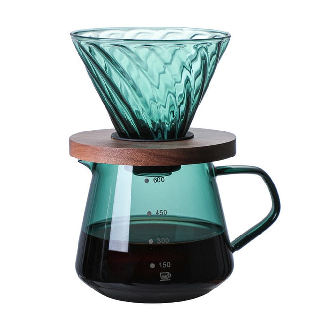Specialized Coffeeware Kit Pour Over Coffee Glass Sharing Pot | Skanto