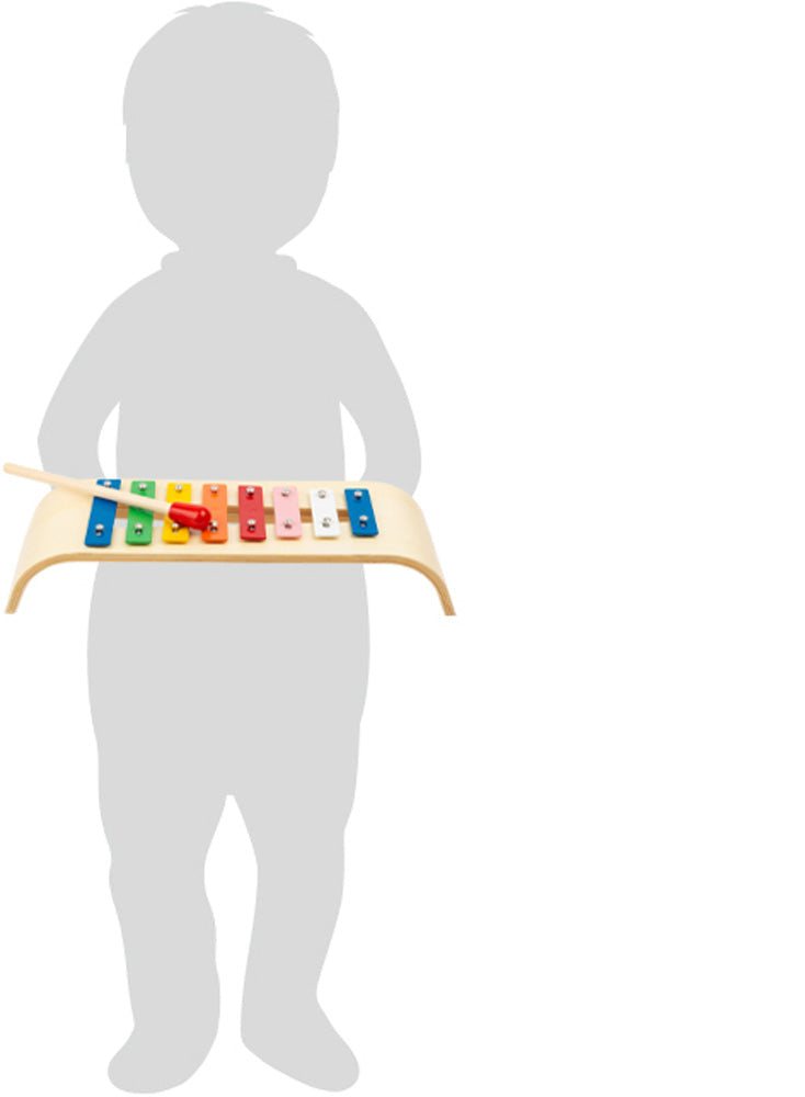 Norvo | EcoToys Lydfarge | Skap glede med lyd - Fargerik tre xylfon