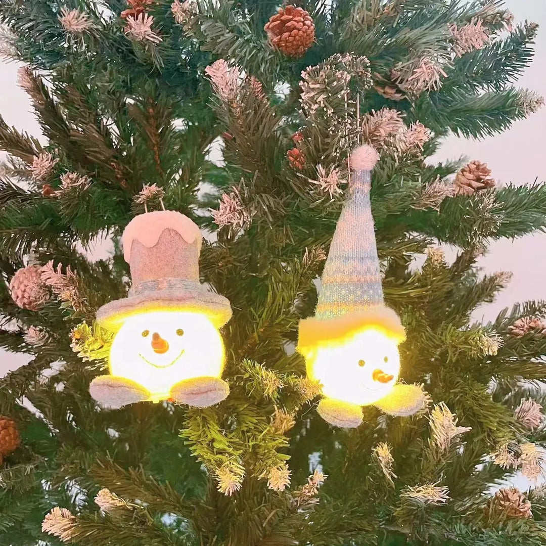 Skanto | Juledukke Lys Plush Glitrende Snømann