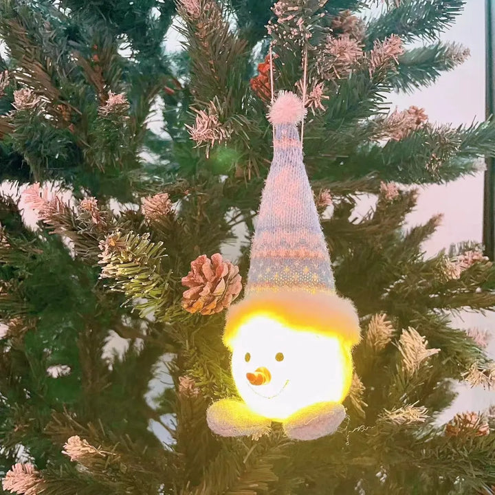 Skanto | Juledukke Lys Plush Glitrende Snømann